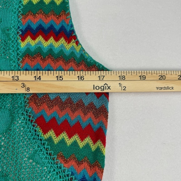 Anthropologie Cecilia Prado Blouson Midi Dress Womens Size Large Turquoise Multi - Picture 9 of 10